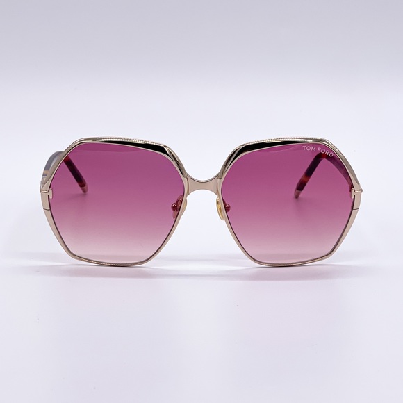 NEW TOM FORD FONDA-02 TF912 28T ROUND WOMEN’S SUNGLASSES TOM FORD FT0912/S - Picture 8 of 13